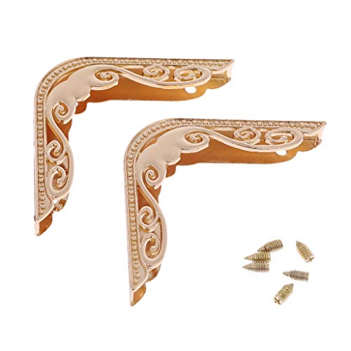 Mumuve Metall-Eckenschutz für Handtaschen, hohle Ecken für die Herstellung von Geldbörsen, Mehrfarbig: 1, Width 6.5, length 4.5 on one side, height 0.6 von Mumuve