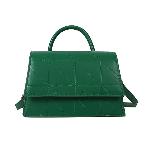 Mumuve Modische Umhängetasche, gesteppt, Umhängetasche, Handtasche, kleine Geldbörse, Handygeldbörse, Geldbörse für Frauen und Mädchen, grün, As shown in the picture (error 1-3cm) von Mumuve