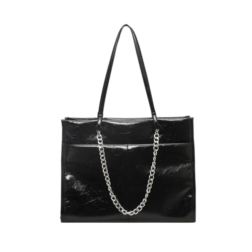 Mumuve Modische Unterarm-Schultertasche, Handtasche, einfarbig, Schultertasche für Damen, Mädchen, Arbeit, Dating, Schwarz , As shown in the picture (error 1-3cm) von Mumuve