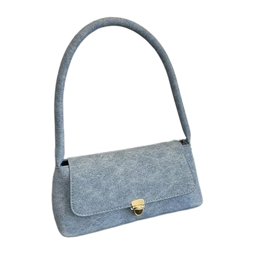 Mumuve Modische kleine Unterarmtasche für Damen PU Umhängetasche geeignet für den täglichen Gebrauch und versch, blau, As shown in the picture (error 1-3cm) von Mumuve