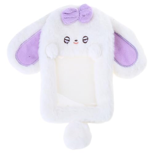 Mumuve Plüsch-Kaninchen-Kartenhalter, hübscher Fotokartenhalter, Cartoon-Tier-Kartenhülle, Bus-Kartenhalter, Kartenschutz, Verschiedene Farben - 18, 17 cm von Mumuve