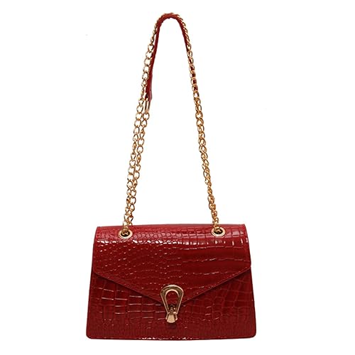 Mumuve Quadratische Tasche, bedruckt, modisch, trendig, Schultertaschen für Mädchen und Frauen, Crossbody-Tasche, einfarbig, Mehrfarbig: 19, As shown in the picture (error 1-3cm) von Mumuve