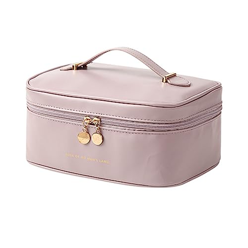 Mumuve Reise-Kosmetiktasche mit großem Fassungsvermögen, multifunktional, PU-Make-up-Tasche, tragbarer Kulturbeutel für Damen, Mehrfarbig: 17, As shown in the picture (error 1-3cm) von Mumuve