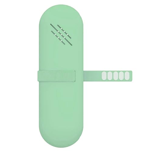 Mumuve Reise-Make-up-Pinsel-Etui, Kosmetik, Kulturbeutel, Silikon, Geldbörse für Damen, grün, 11.7x7.8in von Mumuve