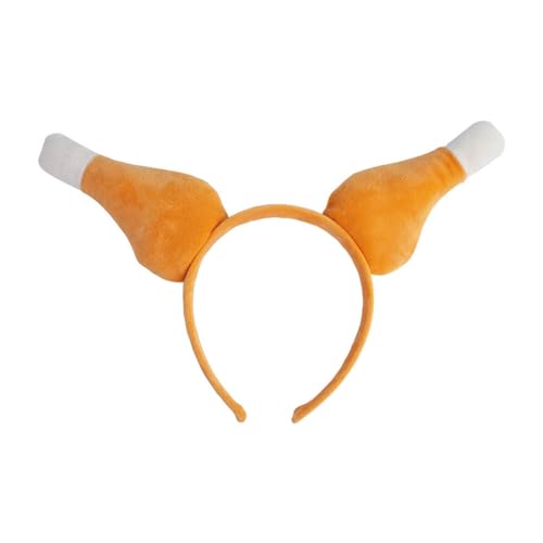 Mumuve Spoof Truthahn Bein Hairhoop Plüsch Huhn Bein Stirnband Cosplay Kostüm Festliche Party Kopfschmuck Erwachsene Kinder Lustige Kopfschmuck Truthahn Bein Stirnband Thanksgiving Party Supplies von Mumuve