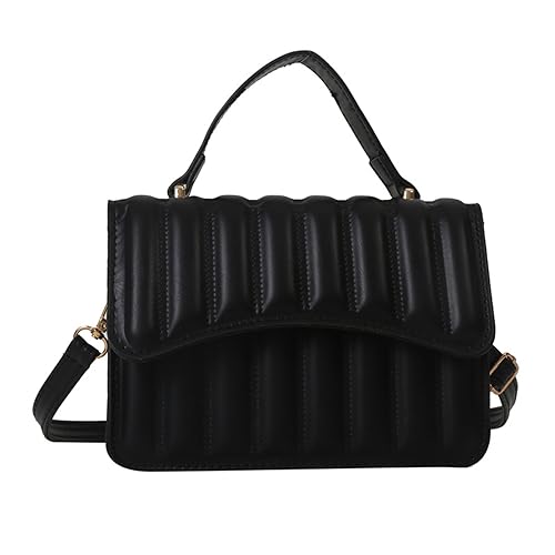 Mumuve Stilvolle Damentasche Minimalisten & Handtasche Trendige Umhängetasche Crossbody Bay Modische Tasche für Freizeit, Schwarz , As shown in the picture (error 1-3cm) von Mumuve