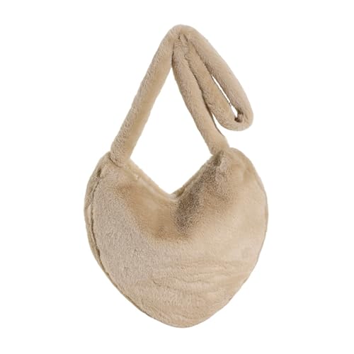 Mumuve Stilvolle Plüsch-Umhängetasche, Umhängetasche, stilvoll und praktisch für den täglichen Gebrauch, khaki, As shown in the picture (error 1-3cm) von Mumuve