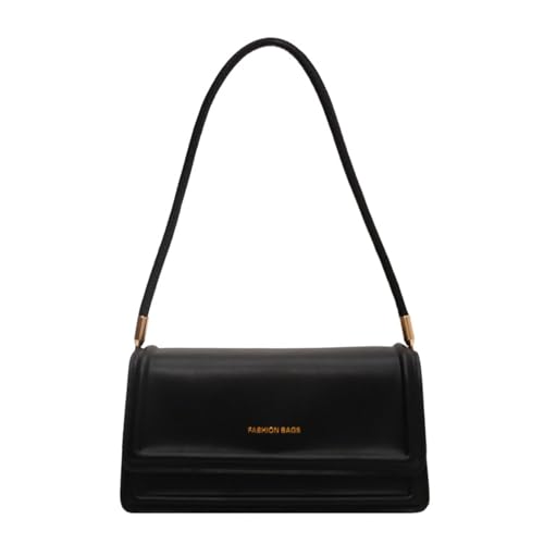 Mumuve Stilvolle Retro-Unterarm-Umhängetasche für den täglichen Gebrauch, leichte und tragbare Handtasche für beide Männer, Schwarz , As shown in the picture (error 1-3cm) von Mumuve