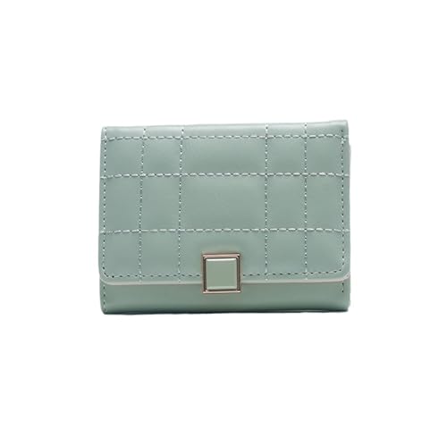 Mumuve Stilvolle kurze Geldbörse aus PU-Leder für Geld und Kreditkarten, grün, Size:app. 10.5x1.5x8.5cm /4.13x0.59x3.34in von Mumuve