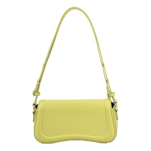 Mumuve Stilvolle und vielseitige Umhängetasche aus PU-Leder für Damen für den täglichen Gebrauch, Tender Green, 24*15*6cm von Mumuve