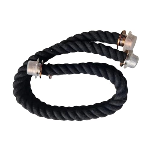 Mumuve Stilvoller Taschengriff für Damen, Baumwollseil für Handtasche und Schulter, Schwarz , As shown in the picture (error 1-3cm) von Mumuve