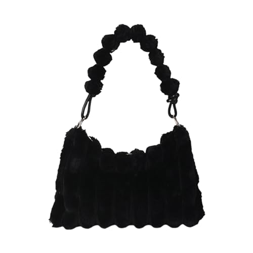Mumuve Stylische Damen Umhängetasche weich mit großer Kapazität Handtasche Unterarm, Schwarz , As shown in the picture (error 1-3cm) von Mumuve