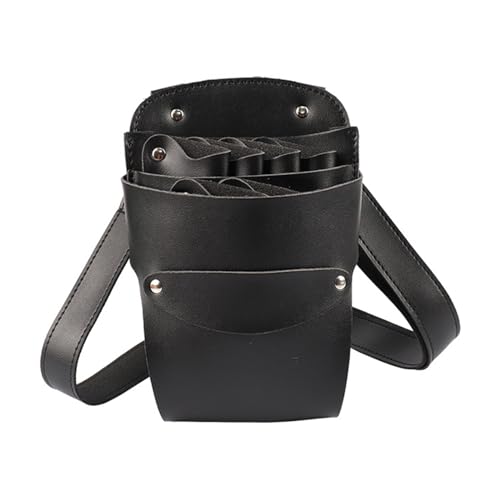 Mumuve Tragbare Friseurscherentasche für Friseurscheren, Haare, Hüfttasche, praktisch, Schwarz , As shown in the picture (error 1-2cm) von Mumuve