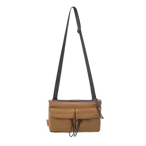 Mumuve Trendige koreanische Nylon-Umhängetasche für Damen, große Kapazität, Schultertasche, Schultertasche mit verstellbarer Tasche, khaki, As shown in the picture (1-3cm error) von Mumuve