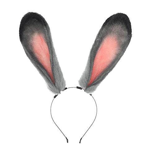 Mumuve Waschendes Gesicht, Stirnband, Ohr-Haarreif, Plüsch, Party, Kopfschmuck, Ostern, Party, Cosplay, Kostüm, Unisex, Cosplay, Stirnbänder für Damen, Cosplay, Stirnband, Hasenohren, Halloween, von Mumuve