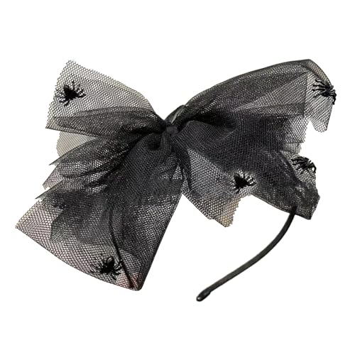 Spitze Bögen Stirnband Mädchen Haar Stirnbänder Sommer Spitze Mesh Haarband Gothic Kopf Hoop Kopfschmuck Haar Zubehör Spitze Stirnbänder Für Frauen Non Slip von Mumuve