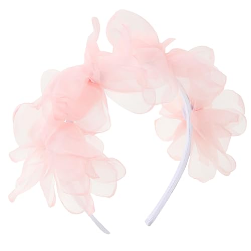 Tüll Blume Stirnbänder Schöne Prinzessin Kopfbedeckung Große Blume Haarbänder Zubehör Frühling Haarbänder Geburtstag Party Blume Stirnbänder Für Mädchen von Mumuve