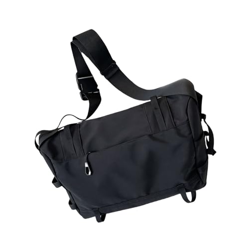 Uni Street Styles Sport-Umhängetasche mit geräumigem Innenraum und verstellbarem Schultergurt, große Kapazität Handtasche, Schwarz von Mumuve