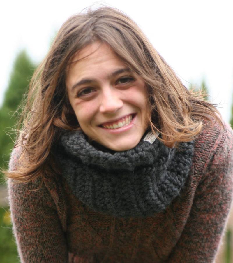 Frauen Schal, Geschenk Für Sie, Schlauchschal Gehäkelt, Grau, Boho Style, Rundschal, Strickschal, Mutti von MunandMe