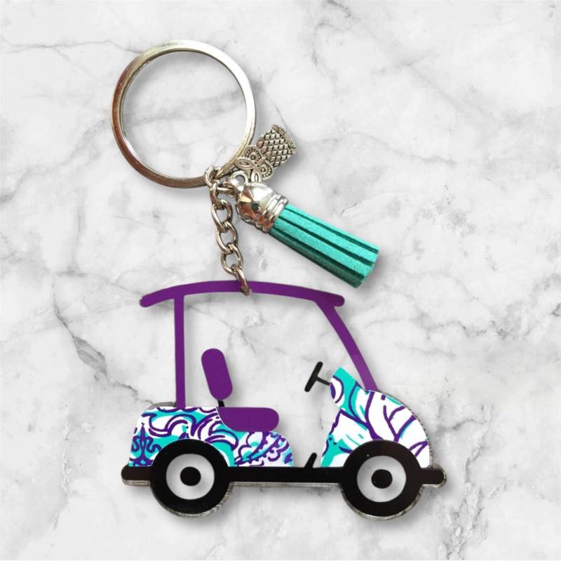 Golf Cart Schlüsselanhänger Golf Cart Schlüsselanhänger von MunchkinAndSweetPea