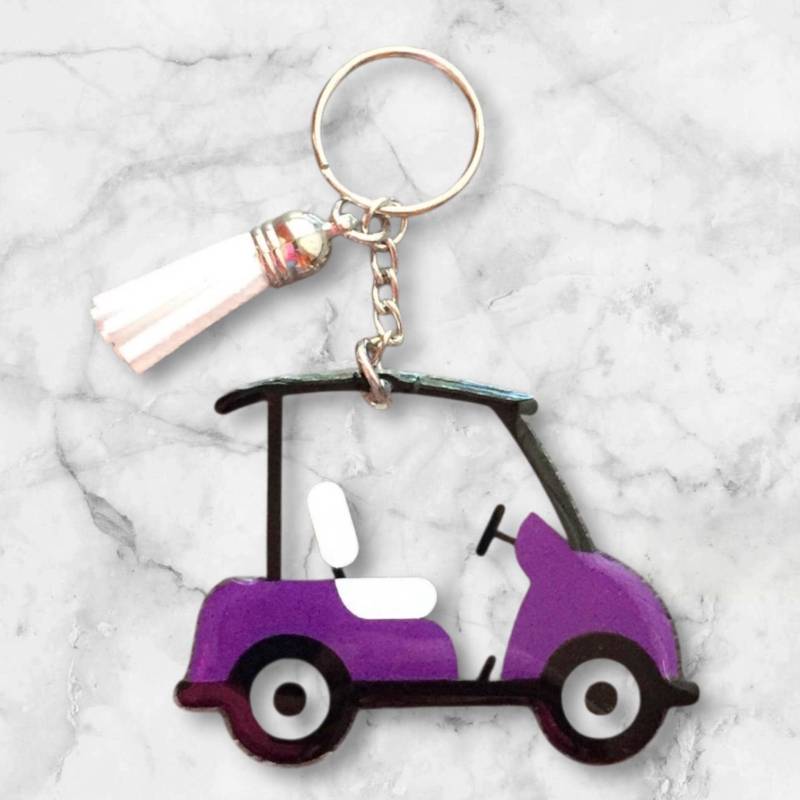 Personalisierte Golf Cart Schlüsselbund von MunchkinAndSweetPea