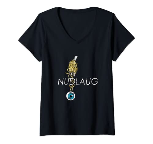 Damen Nudlaug Wiener dialekt Lustig Österreich T-Shirt mit V-Ausschnitt Damen Nudlaug Wiener dialekt Lustig Österreich T-Shirt mit V-Ausschnitt von Mundart Geschenke Wiener Bayern
