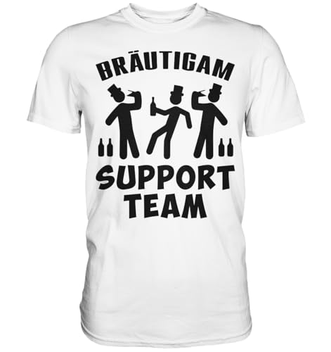 MundartWear - Bräutigam Support Team T - Shirt – Witziges Shirt für Männer zum Junggesellenabschied, Polterabend, JGA, Hochzeitsfeier oder Team Bräutigam - Premium Shirt MundartWear - Bräutigam Support Team T - Shirt – Witziges Shirt für Männer zum Junggesellenabschied, Polterabend, JGA, Hochzeitsfeier oder Team Bräutigam - Premium Shirt von MundartWear