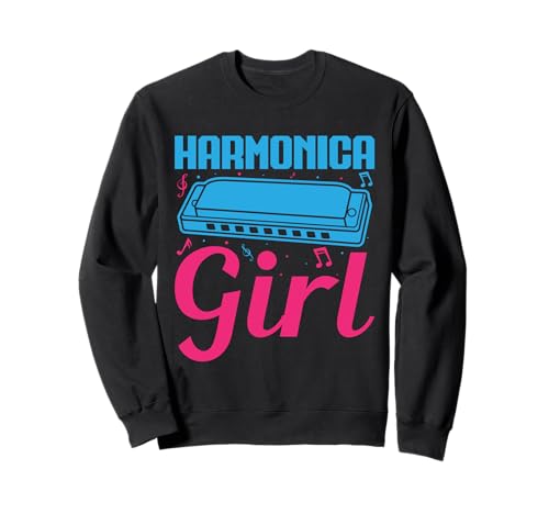 Lustiger Mundharmonika Spieler Girl Mundharmonika Sweatshirt Lustiger Mundharmonika Spieler Girl Mundharmonika Sweatshirt von Mundharmonika Geschenke Für Mundharmonika Musiker