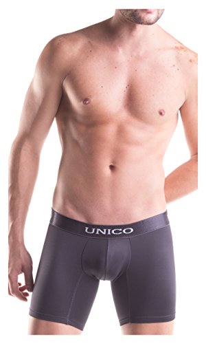 Mundo Unico Boxershort Suspensor Asfalto Microfibre Langes Bein Unterwäsche, Anthrazit (6/L) von Mundo Unico