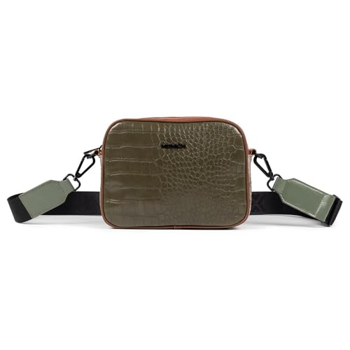 Munich Damen Block Fun Fw25 Crossbody Camera C/Terra Taschen und Rucksäcke, grün von Munich
