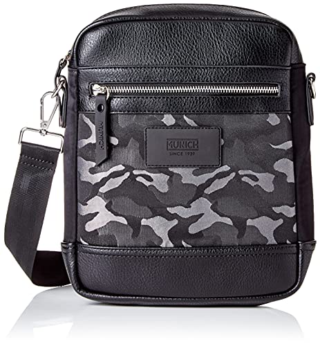 Munich Damen Crossbody Jungle Black Camouflage zubehör, Large von Munich