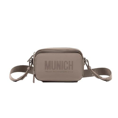 Munich Damen Essence Recycled Fw25 Crossbody Camera C/Taupe Taschen und Rucksäcke, braun von Munich