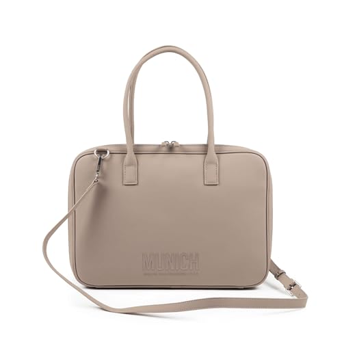 Munich Damen Essence Recycled Fw25 Shopper C/Taupe Taschen und Rucksäcke, braun von Munich