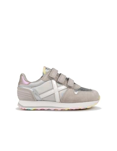 Munich Jungen Unisex Kinder Mini Massana VCO Sneaker, Silber, 24 EU Munich Jungen Unisex Kinder Mini Massana VCO Sneaker, Silber, 24 EU von Munich