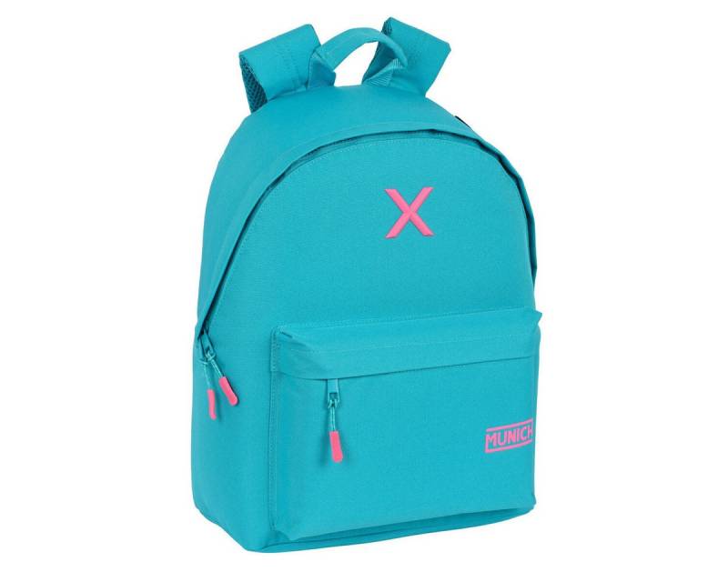Munich Laptoprucksack Munich Laptoptasche munich basicos türkis 31 x 41 x 16 cm von Munich