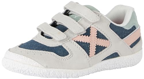 Munich Mädchen Mini Goal VCO 1563 Sneaker, blau von Munich