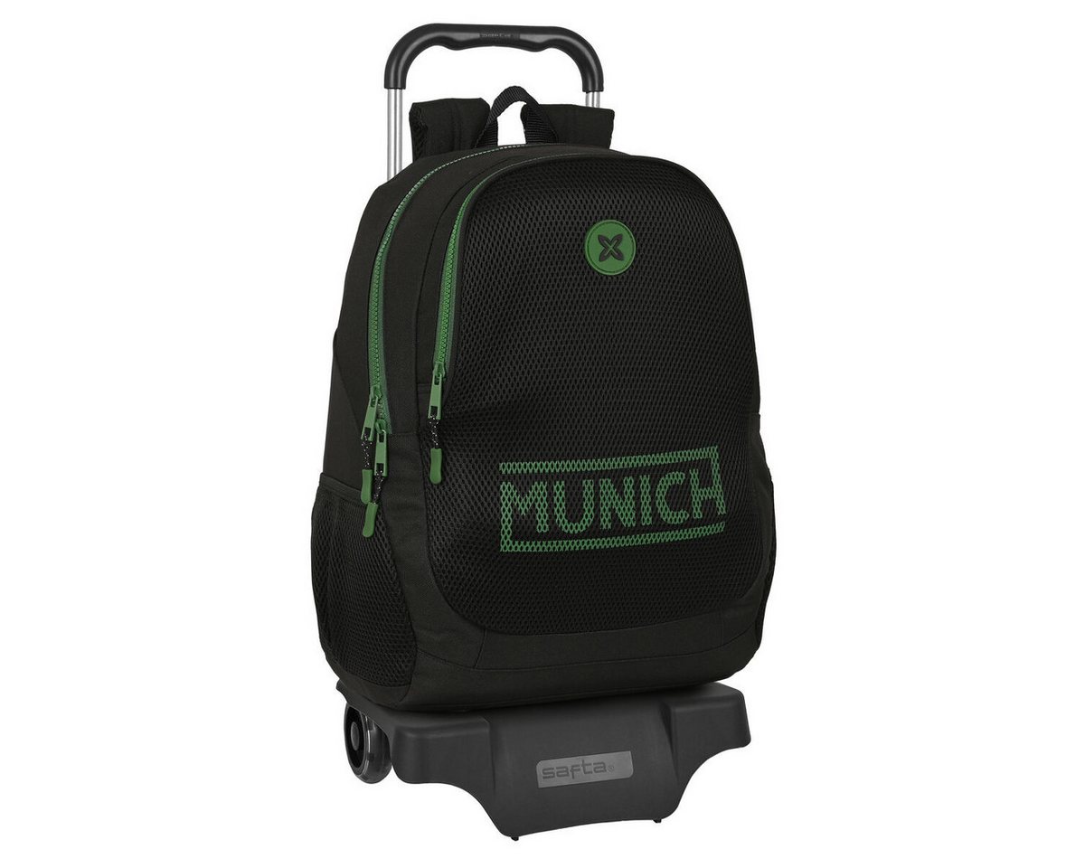 Munich Rucksack Munich Kinder Rucksack mit Rädern Caviar Schwarz 32 x 44 x 16 cm von Munich