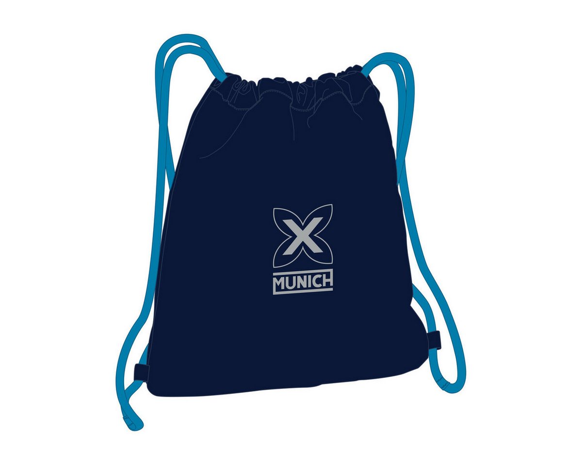 Munich Rucksack Munich Rucksacktasche mit Bändern Nautic Marineblau 35 x 40 x 1 cm von Munich