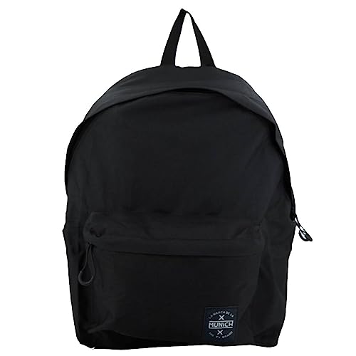 Munich Unisex Basics Backpack BTS Black Taschen Mode München, Schwarz 073 von Munich