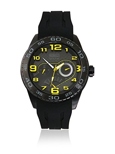 Munich Unisex Erwachsene Analog Quarz Uhr mit Gummi Armband MU+136.1C von Munich