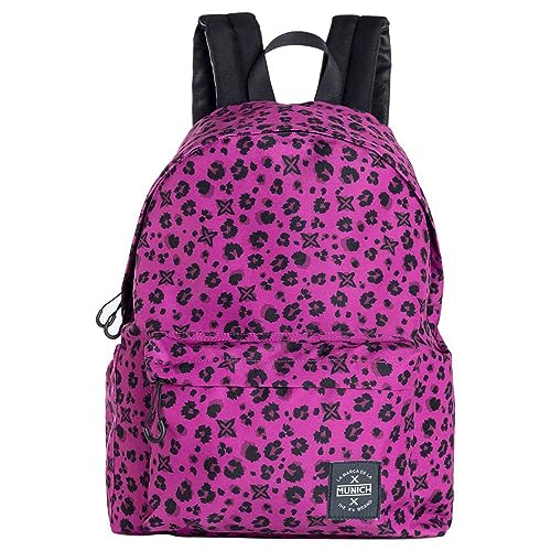 Munich Unisex Fun Backpack BTS Fuchsia-Leopard Taschen Mode München, Rosa 078 von Munich