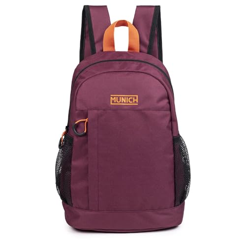 Munich Unisex Fw24 Gym Sports Backpack Slim SMALL Wine, Burgunderrot von Munich