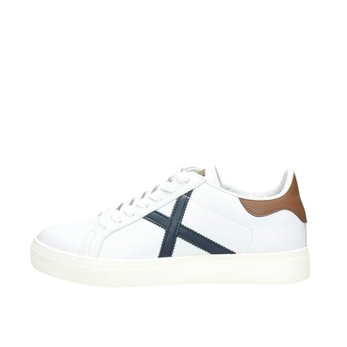 Scarpe Munich sneaker Rete 97 in pelle bianco /blu / marrone uomo U25MU10 8080097 45 von Munich