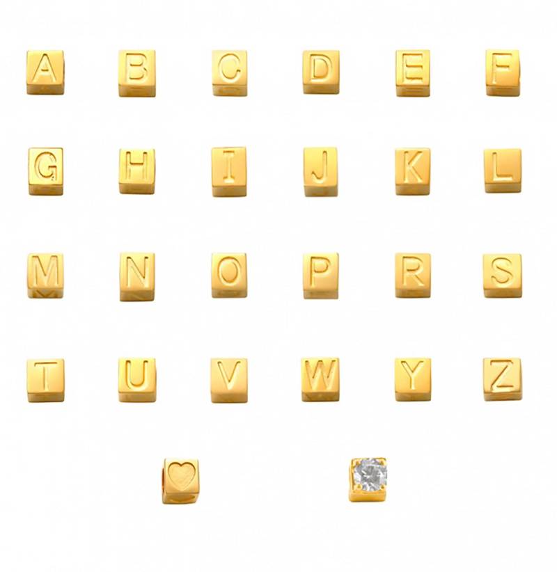 Buchstabenanhänger Würfel 585 Gold - Personalisierter Anhänger Für Kette Initiale Aus Echtgold Geschenkidee Ohne Buchstabenanhänger Würfel 585 Gold - Personalisierter Anhänger Für Kette Initiale Aus Echtgold Geschenkidee Ohne von MunichJewels