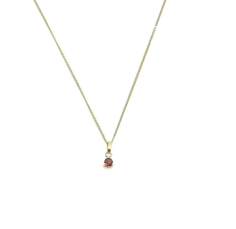 Kette Geburtsstein Januar - Echter Edelstein Granat, 333Er Gold Persönlicher Schmuck Kette Geburtsstein Januar - Echter Edelstein Granat, 333Er Gold Persönlicher Schmuck von MunichJewels