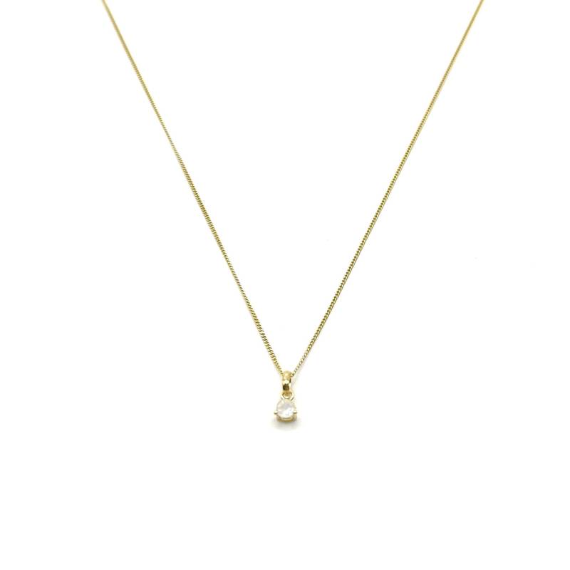 Kette Geburtsstein Juni - Echter Edelstein Mondstein, 333Er Gold Persönlicher Schmuck Kette Geburtsstein Juni - Echter Edelstein Mondstein, 333Er Gold Persönlicher Schmuck von MunichJewels
