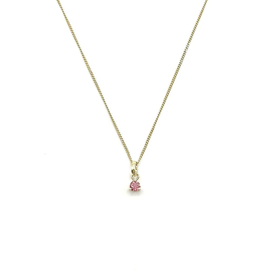 Kette Geburtsstein Oktober - Echter Edelstein Turmalin, 333Er Gold Persönlicher Schmuck von MunichJewels