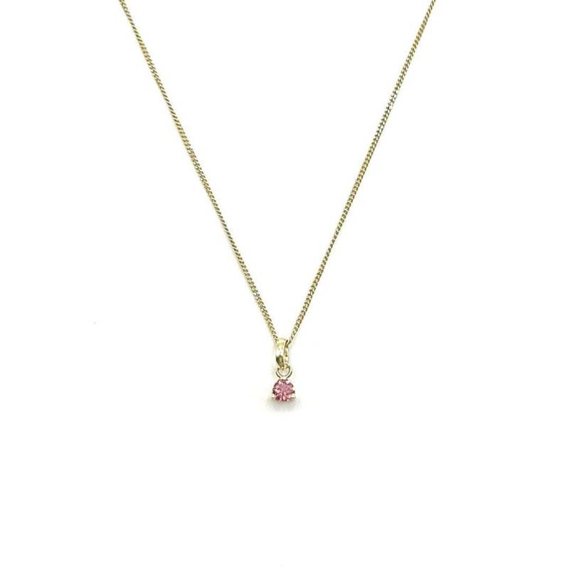 Kette Geburtsstein Oktober - Echter Edelstein Turmalin, 333Er Gold Persönlicher Schmuck Kette Geburtsstein Oktober - Echter Edelstein Turmalin, 333Er Gold Persönlicher Schmuck von MunichJewels
