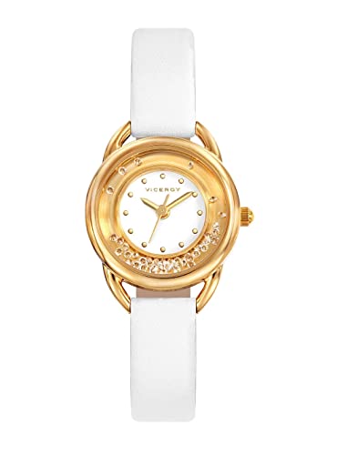 Viceroy Mädchen Analog Quarz Smart Watch Armbanduhr mit Leder Armband 401010-00 von Viceroy