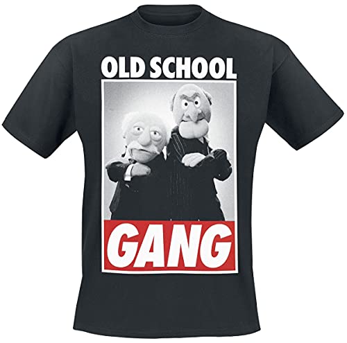 Die Muppets Old School Gang Männer T-Shirt schwarz L 100% Baumwolle Fan-Merch, Filme, TV-Serien von The Muppets